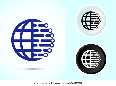 Digital transformation icon. Digitalization sign suitable for mobile apps, and web designs