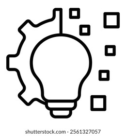 Digital Transformation Icon Element For Design