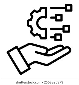 Digital Transformation Icon Element For Design