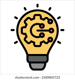 Digital Transformation Icon Element For Design