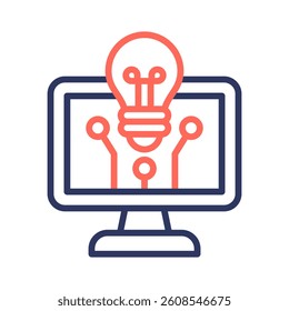 Digital Transformation Icon Element for Design
