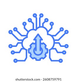 Digital Transformation Icon Element for Design