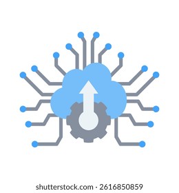 Digital Transformation Icon Element for Design
