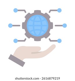 Digital Transformation Icon Element for Design