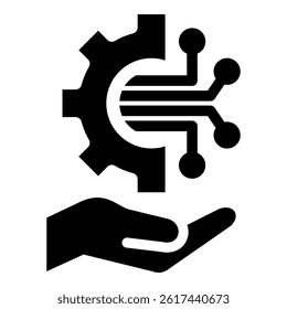 Digital Transformation Icon Element For Design