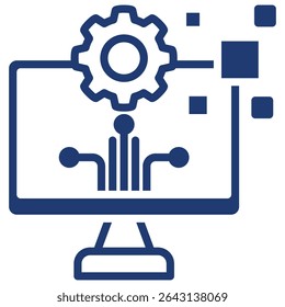 Elemento de icono de transformación digital para el diseño