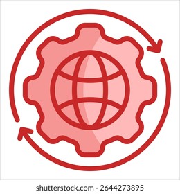 Digital Transformation Icon Element For Design