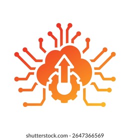 Digital Transformation Icon Element for Design