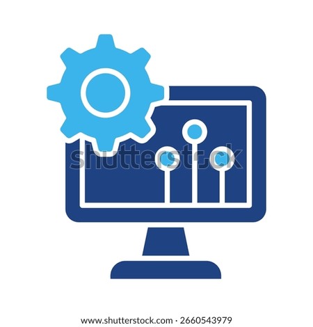 Digital Transformation Icon Element For Design