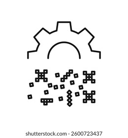 Digital transformation icon isolated. simple vector icon on white background