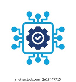 Digitale Transformation Symbol gemischter Vektorgrafik