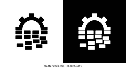 Digital transformation icon symbol collection. Flat vector stock illustration.