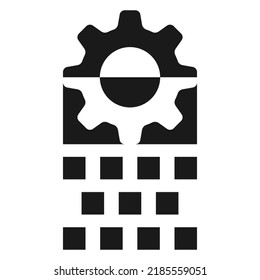 Digital Transformation icon. Digital technology integration symbol vector illustration