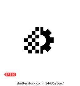 digital transformation icon. Trendy modern flat vector digital transformation icon on white background