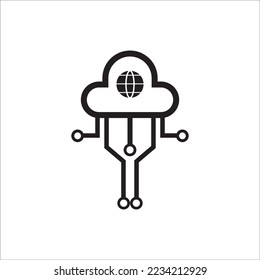 DIGITAL TRANSFORMATION ICON VECTOR ILLUSTRATION SYMBOL DESIGN