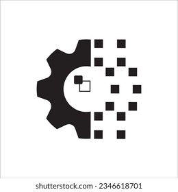 DIGITAL TRANSFORMATION ICON VECTOR ILLUSTRATION SYMBOL DESIGN