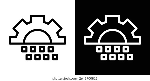 Digital transformation icon vector simple element illustration editable