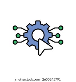 Digital Transformation Icon vector stock illustration