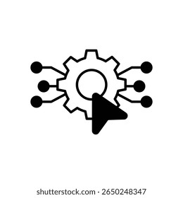 Digital Transformation Icon vector stock illustration