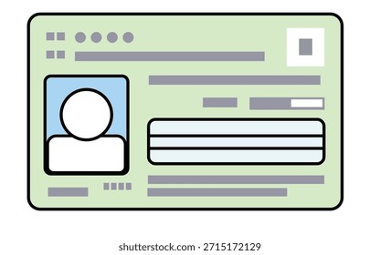 Transformação digital de cartões de identificação - do ID físico ao ícone do vetor móvel"