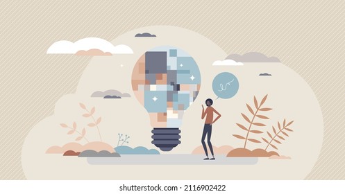 Digital transformation and integration of technology tiny person concept. Change business with automation, innovation and technological development and progress vector illustration. Online evolution.