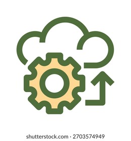 Ícone da linha de transformação digital, símbolo da estrutura de tópicos para adoção da tecnologia, modernização dos negócios, automação do processo, aprimoramento do sistema e inovação do fluxo de trabalho. Ícone de sinal vetorial.