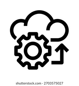 Ícone da linha de transformação digital, símbolo da estrutura de tópicos para adoção da tecnologia, modernização dos negócios, automação do processo, aprimoramento do sistema e inovação do fluxo de trabalho. Ícone de sinal vetorial.