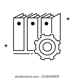 Digital Transformation and Office Automation Vector Icon Design, business automation, productivity tools, workflow automation