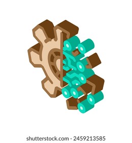 digital transformation tech isometric icon vector. digital transformation tech sign. isolated symbol illustration