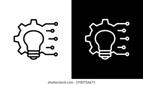 Diseño de conjunto de iconos blancos de transformación digital