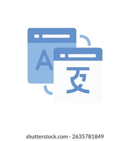 Digital Translation Tool Displayed on Multiple Computer Screens