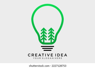 Digital Tree logo, Brain and tree design concept for education learning and technology business company