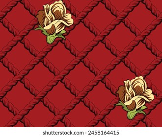 Illustration et fleurs de texture numérique tendance pour la création d'arrière-plans Beaux effets texturés Art floral Textile Illustration de stock d'impression de tissus et de papier