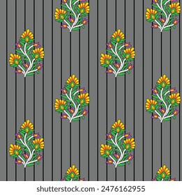 Ilustración de textura de tendencia digital y flores para el diseño de fondo Hermosos efectos texturados Arte floral Impresión textil Ilustración de stock para impresiones de tela y papel