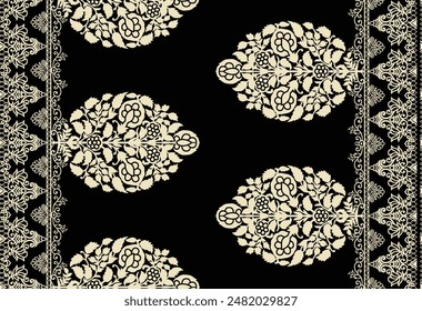 Digital Trending Texture Illustration and Flowers for Background Design Beautiful Textured Effects Floral Art Textile Print Stock Illustration for Fabric and Paper Prints