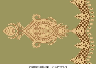 Digital Trending Texture Illustration and Flowers for Background Design Beautiful Textured Effects Floral Art Textile Print Stock Illustration for Fabric and Paper Prints