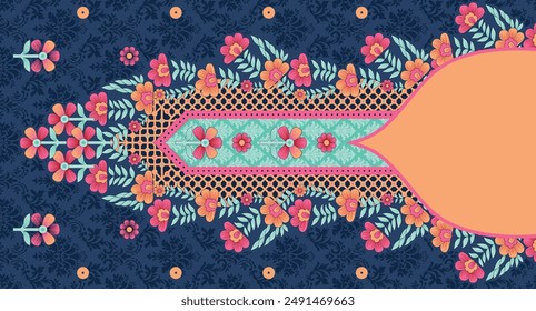 Digitale Trending Textur Illustration und Blumen für Hintergrund Design Schöne Texturierte Effekte Floral Art Textil Druck Stock Illustration für Stoff und Papier Drucke