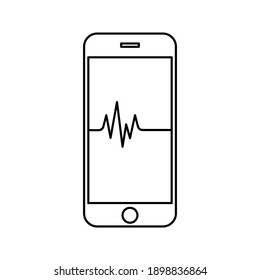 Digital Trends Icon on white background color editable