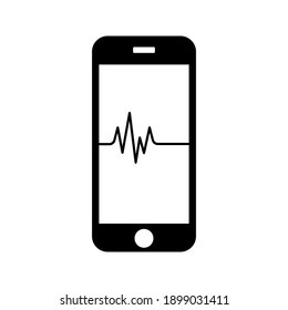 Digital Trends Icon on white background color editable