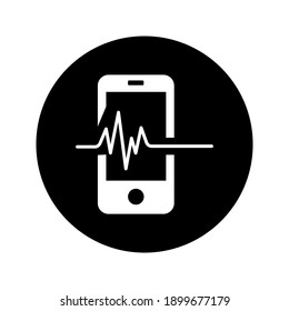 Digital Trends Icon on white background color editable