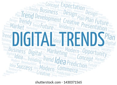 Digital Trends word cloud. Wordcloud made with text only.