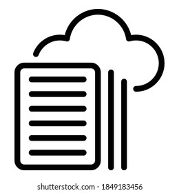 Digital tutorial icon. Outline digital tutorial vector icon for web design isolated on white background