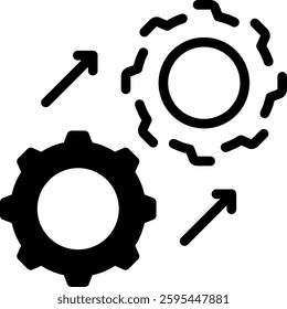 Digital Twin Icon Element For Design