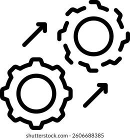 Digital Twin Icon Element For Design