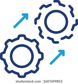 Digital Twin Icon Element For Design
