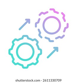 Digital Twin Icon Element For Design