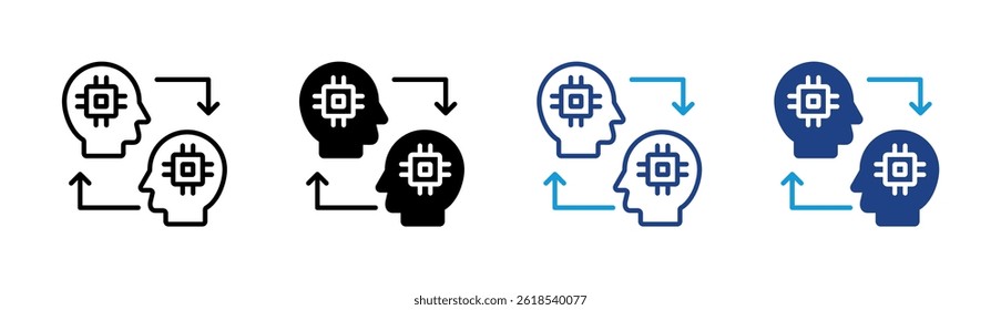Digital Twin Icon Element For Design