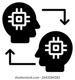 Digital Twin Icon Element für Design