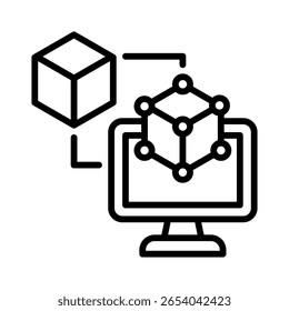 Elemento de icono gemelo digital para el diseño