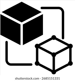 Digital Twin Icon Element für Design
